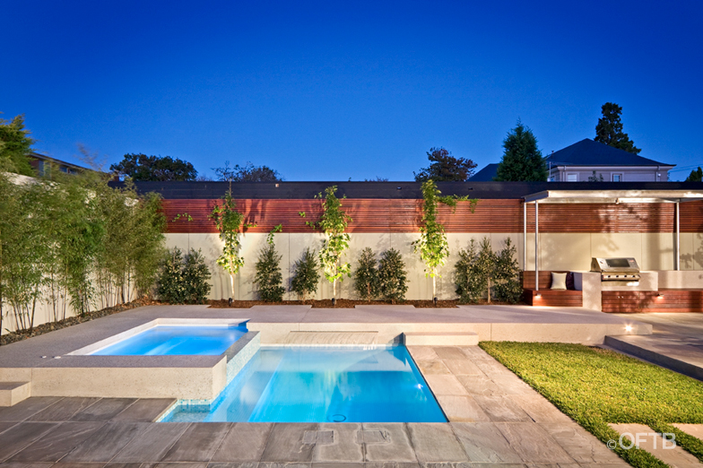 OFTB Melbourne landscaping, pool design &amp; construction project - pool 